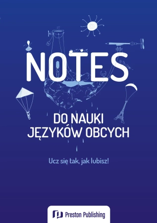 Notes do nauki języków obcych (granatowa okładka)