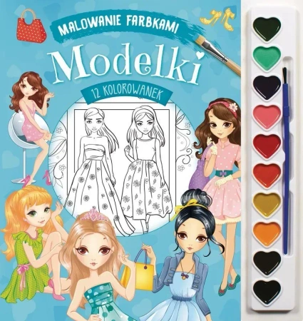 Modelki. Malowanie farbkami