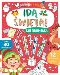 Koloromania. Idą święta! Kolorowanka