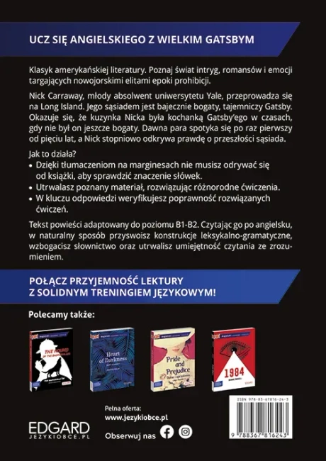 Wielki Gatsby / The Great Gatsby. Angielski z ćwiczeniami