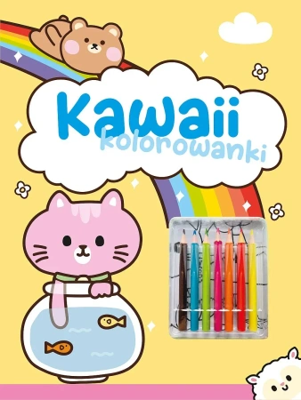 Kawaii kolorowanki. Żółta