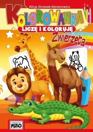 Zwierzęta kolorowanka liczę i koloruję