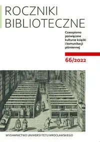 Roczniki Biblioteczne LXVI 66/2022