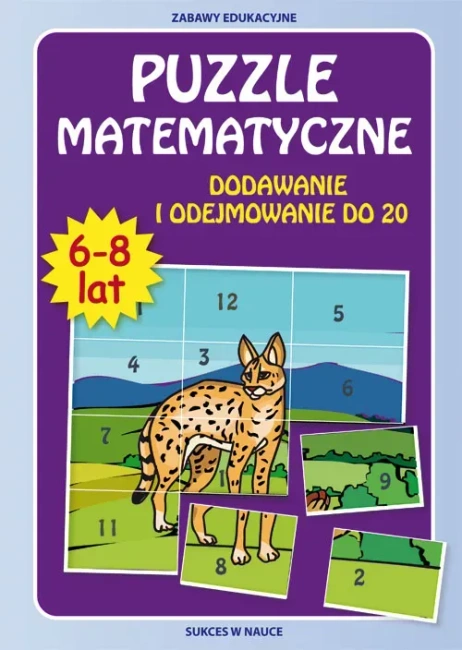 Puzzle matematyczne 6-8 lat. Dodawanie i odejmowanie do 20 (dodruk 2016)
