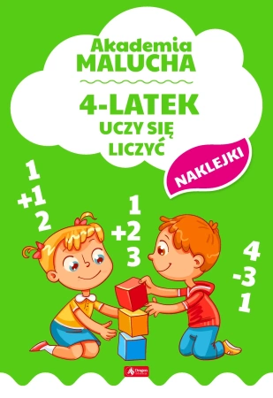 Akademia malucha 4-latek uczy się liczyć