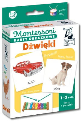 Montessori Karty obrazkowe Dźwięki (1-3 lata) Kapitan Nauka