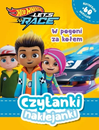 Czytanki naklejanki. W pogoni za kołem! Hot Wheels Let's race