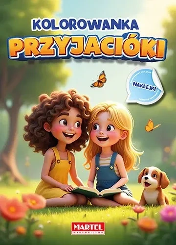 Przyjaciółki. Kolorowanka z naklejkami