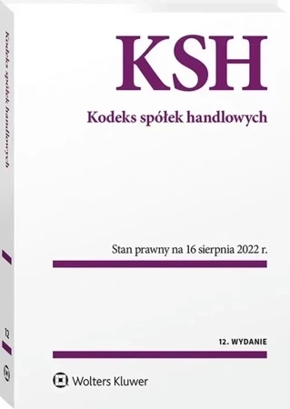 Kodeks spółek handlowych. PrzepisyWydanie: 12