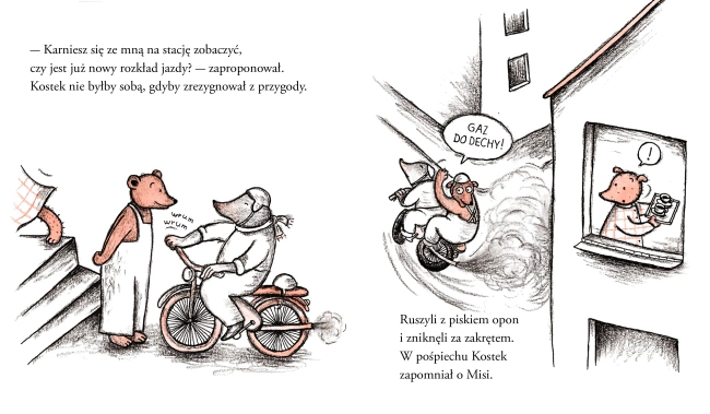 Misia postanawia odejść. Misia i Kostek
