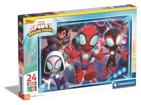Puzzle 24 Maxi Super Kolor Spidey and his Amazing Friends 28527