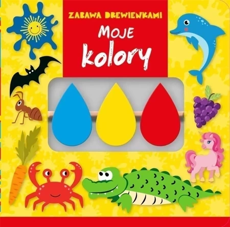Zabawa drewienkami. Moje kolory