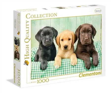 Puzzle 1000 HQ I tre Labrador