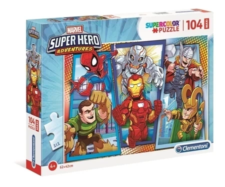 Puzzle 104 Super Kolor Superhero maxi