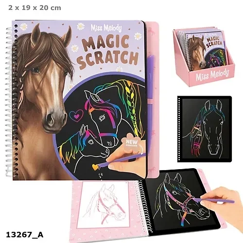 Zestaw kreatywny Magic Scratch Miss Melody 13267A