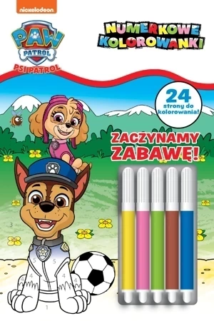 Zaczynamy zabawę! Numerkowe kolorowanki. Psi Patrol