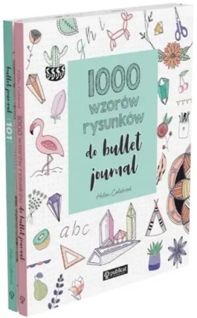 Pakiet Bullet journal. 101 pomysłów na zaplanowanie stron / 1000 wzorów rysunków do bullet journal