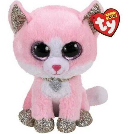 Beanie Boos Fiona - Różowy Kot 24 Cm