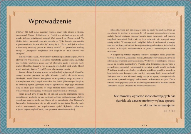Stoicyzm. Przewodnik z ćwiczeniami pomocny w osiągnięciu spokoju w życiu codziennym