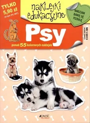 Psy naklejki edukacyjne