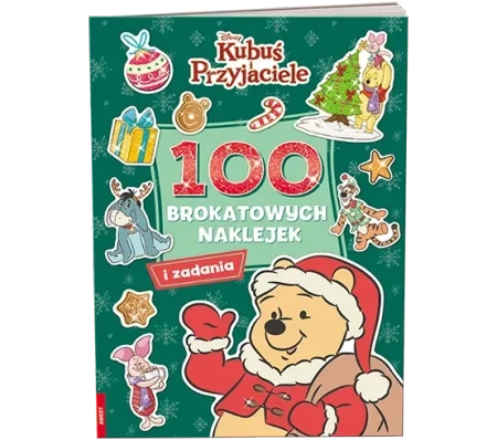Kubuś i przyjaciele 100 brokatowych naklejek NB-9111