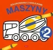 Maszyny. Kolorowanka z naklejkami