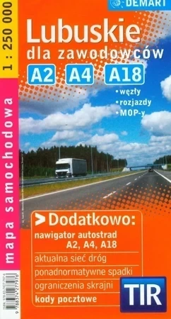 Lubuskie tir - mapa dla zawodowców