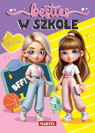 Kolorowanka z naklejkami Besties. W szkoleI