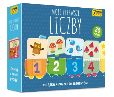 Puzzle + książka Moje pierwsze liczby 20 elementów