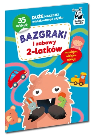 Bazgraki i zabawy 2-latków. Kapitan Nauka. Bazgraki