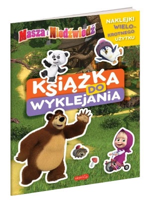 Masza i Niedźwiedź. Książka do wyklejania