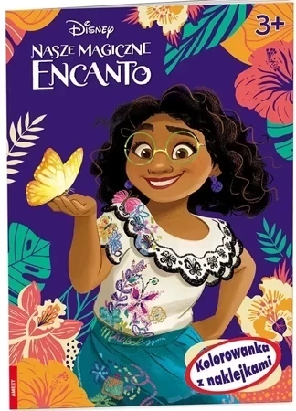 Disney Encanto. Kolorowanka z naklejkami