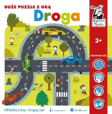 Duże puzzle z grą Droga Kapitan Nauka