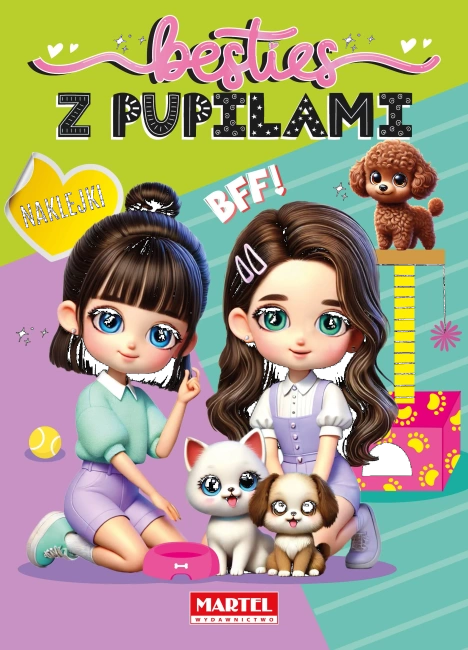 Kolorowanka z naklejkami Besties. Z pupilamiI