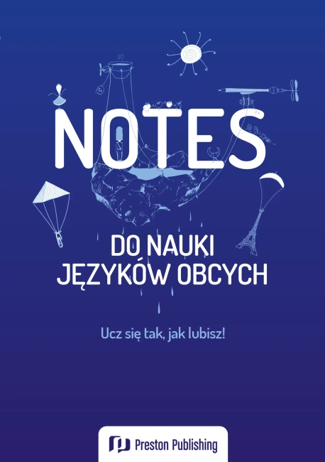 Notes do nauki języków obcych (granatowa okładka)