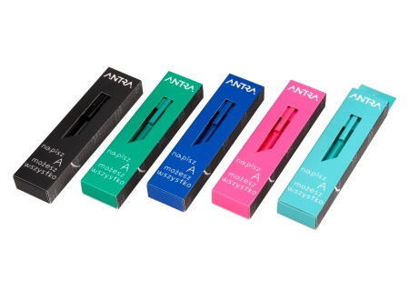 Długopis Antra granatowy - wkład niebieski