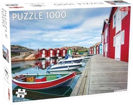 Puzzle 1000 Around the World Northern Stars Fishing huts in Smögen
