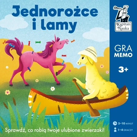 Gra memo Lamy i jednorożce Kapitan Nauka