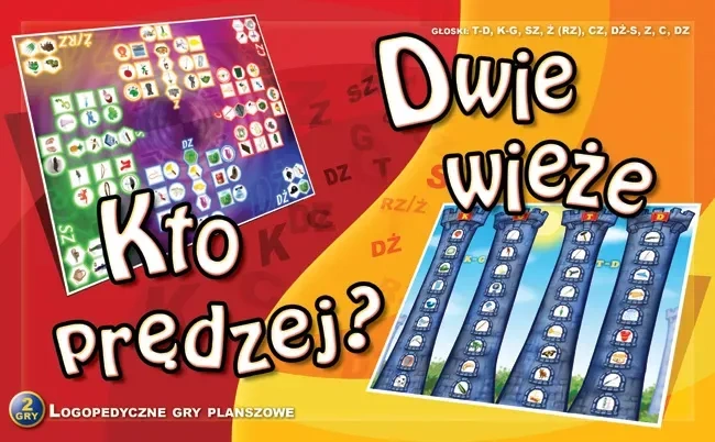 Gra logopedyczna Kto prędzej? - Dwie wieże