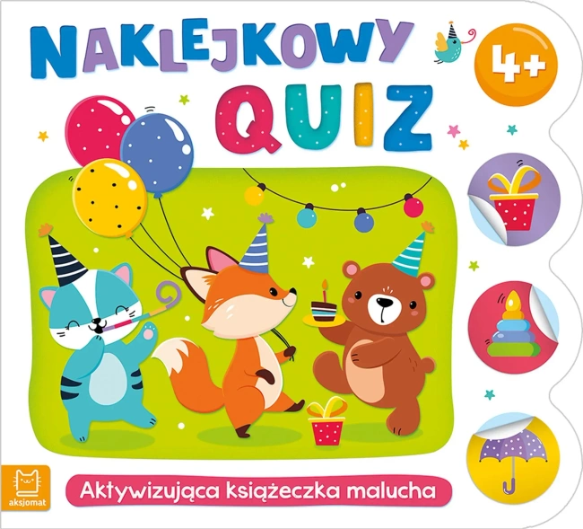Aktywizująca książeczka malucha. Naklejkowy quiz. 4+