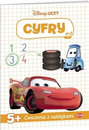 Ćwiczenia z naklejkami. Disney Uczy. Cyfry