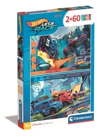 Puzzle 2 x 60 Super Kolor Hot Wheels 24816