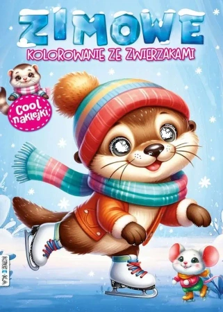 Zimowe kolorowanie ze zwierzakami