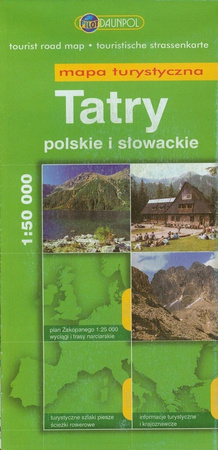 Tatry Polskie I Słowackie. Mapa Turystyczna W Skali 1:50 000
