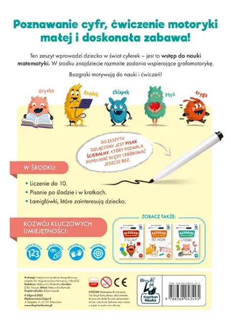 Bazgraki piszą po śladzie. Cyferki