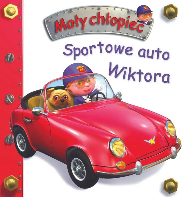 Sportowe auto Wiktora. Mały chłopiec