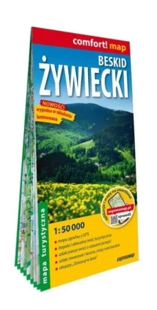 Beskid Żywiecki laminowana mapa turystyczna 1:50 000