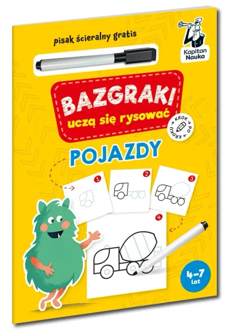 Bazgraki uczą się rysować. Pojazdy. Kapitan Nauka