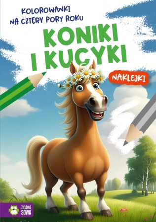 Kolorowanki na cztery pory roku. Koniki i kucyki
