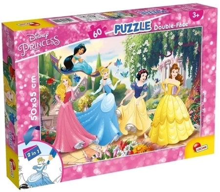 Puzzle 60 plus double-face Princess 304-74044